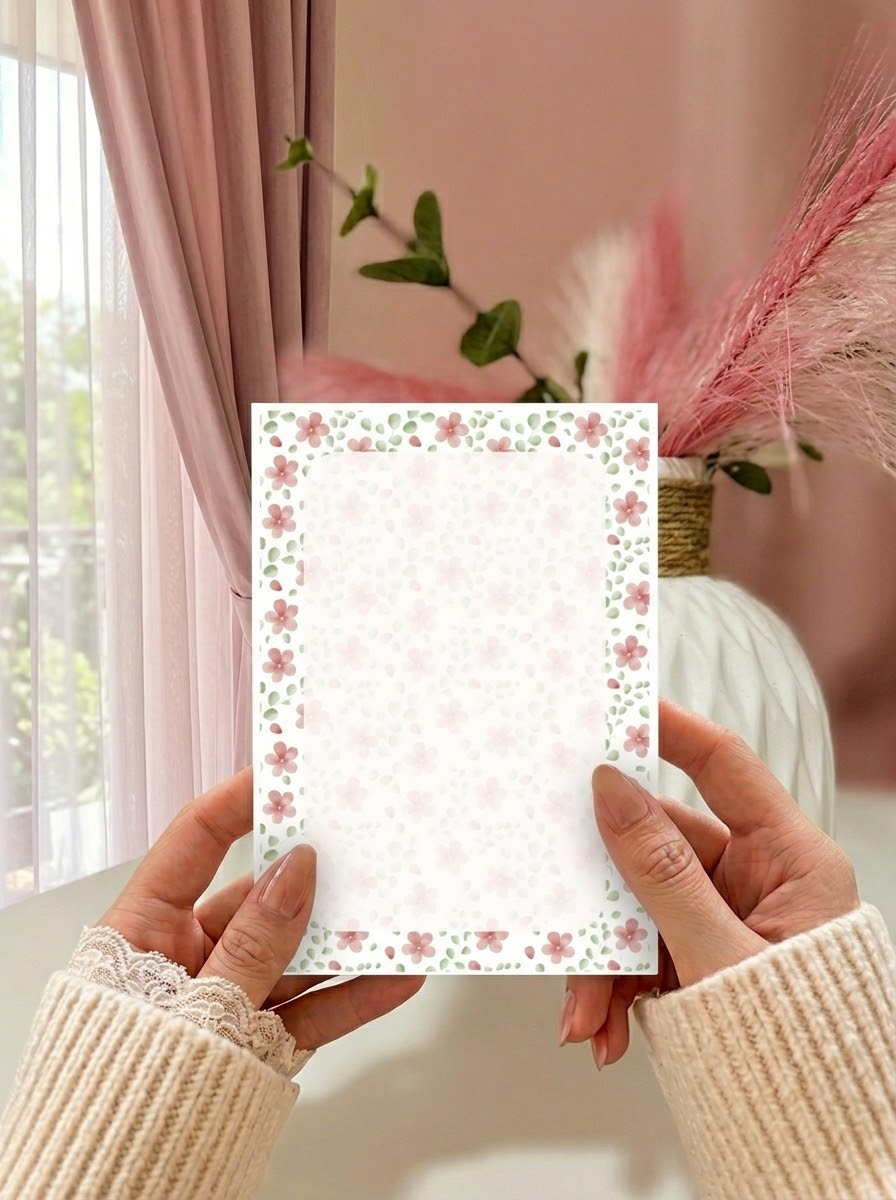 A6 Border Tear Away Pad | Aesthetic Desktop