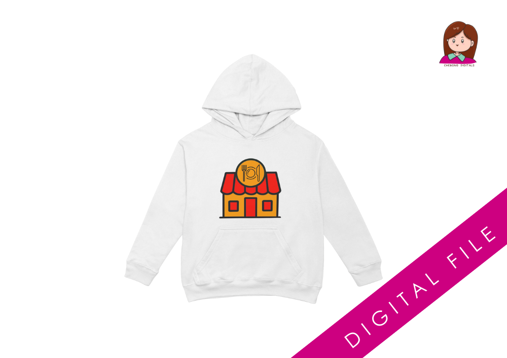 Hand-Drawn Restaurant icon Clipart PNG for Crafters and Gift Makers