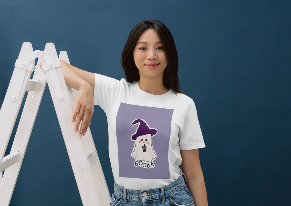 Hand-Drawn Witch and Ghost Clipart PNG