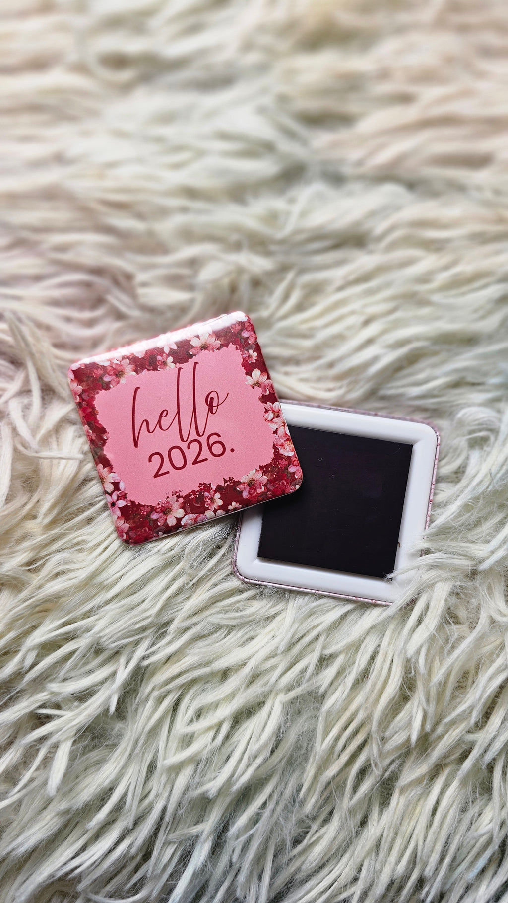 2026 Floral Square  Ref Magnets