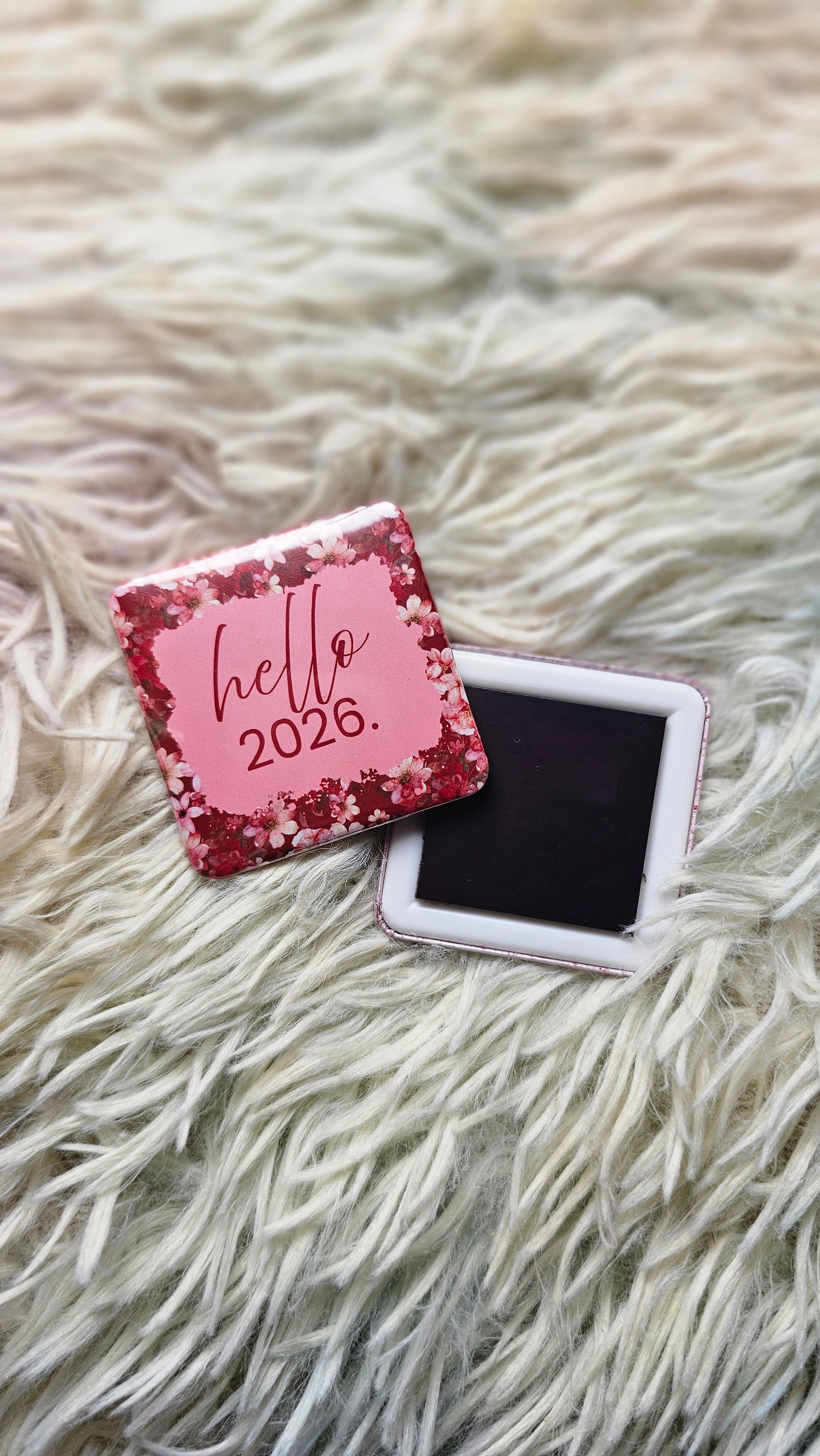 2026 Floral Square  Ref Magnets