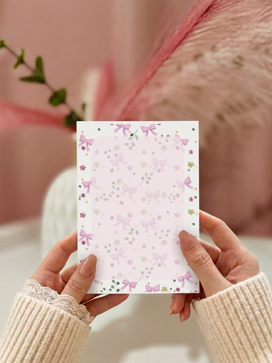A6 Border Tear Away Pad | Aesthetic Desktop