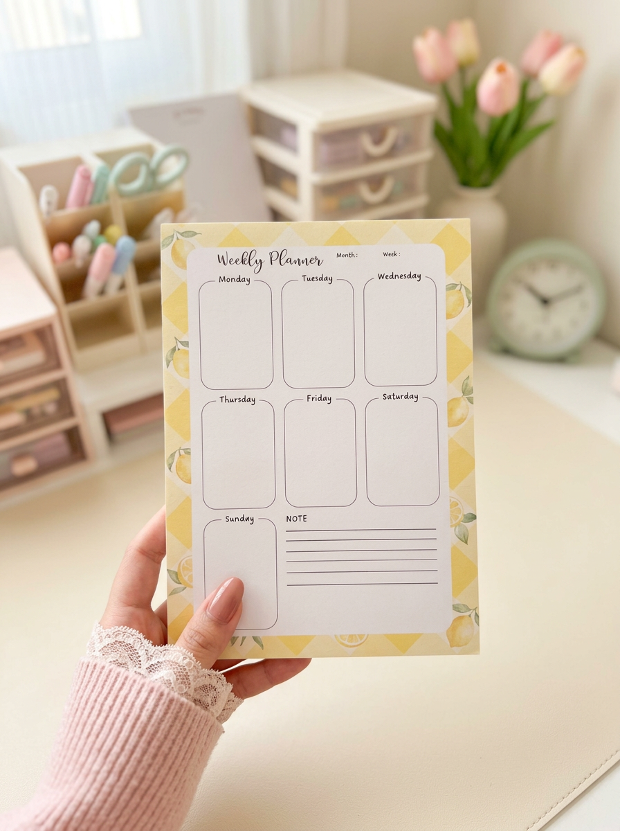 10 Printable A5 Notepad Templates | Instant Download Weekly, Daily & Goal Planner Sheets