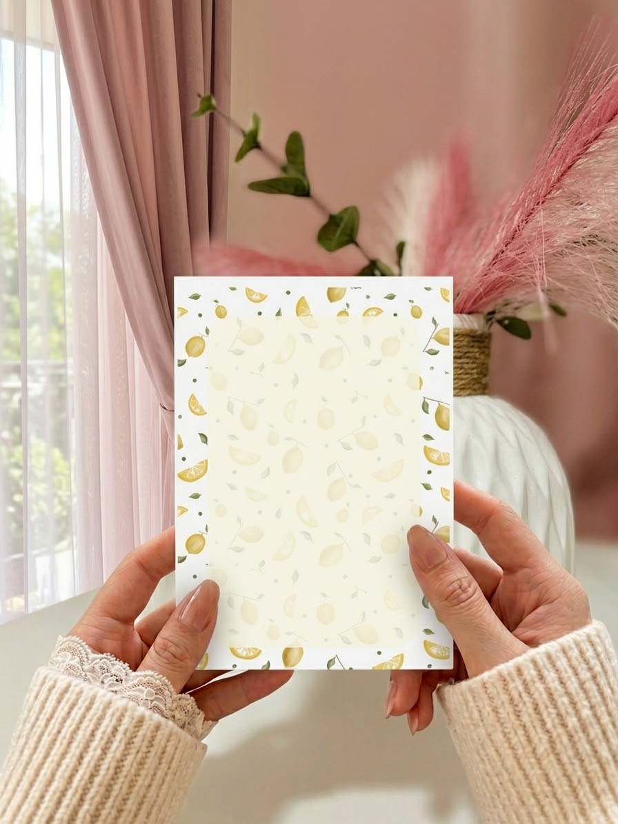 A6 Border Tear Away Pad | Aesthetic Desktop