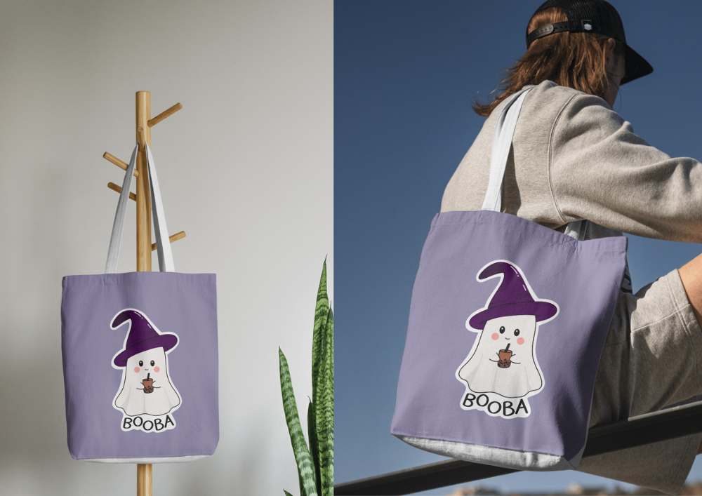 Hand-Drawn Witch and Ghost Clipart PNG