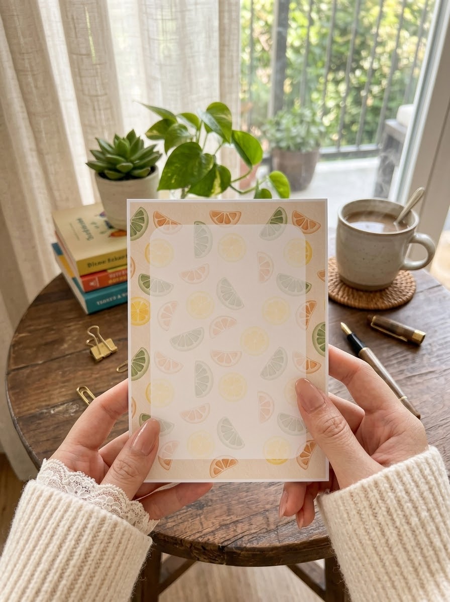 A6 Border Tear Away Pad | Aesthetic Desktop