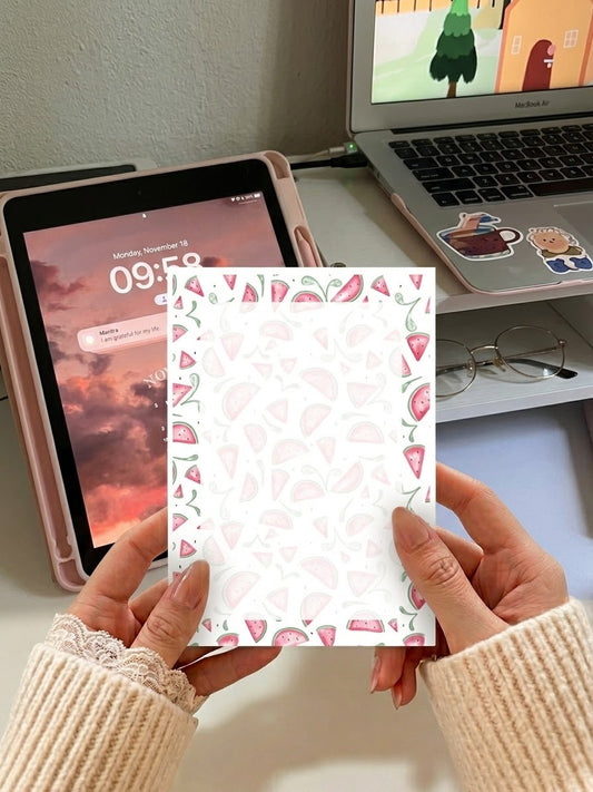 A6 Border Tear Away Pad | Aesthetic Desktop