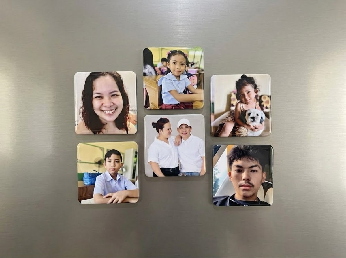 2x2 inch Square Custom Photo Magnets | Personalized Fridge Magnet Keepsake & Event Souvenir