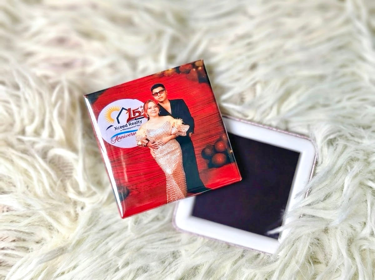 2x2 inch Square Custom Photo Magnets | Personalized Fridge Magnet Keepsake & Event Souvenir