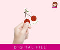 Cherry PNG for Stickers or T-Shirts Digital Download