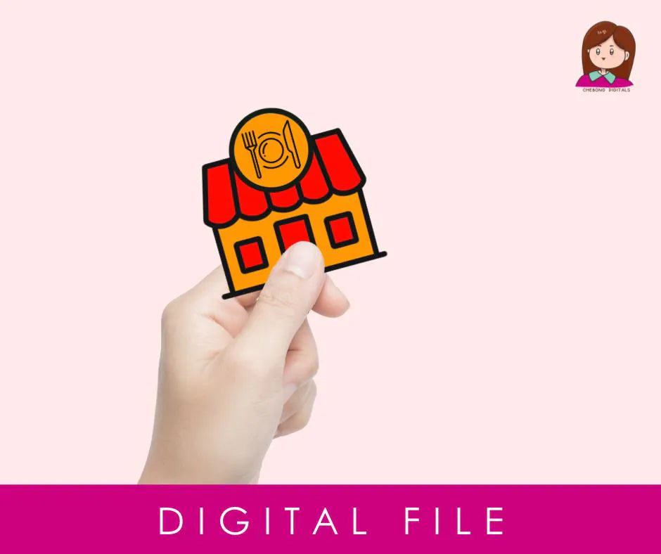 Hand-Drawn Restaurant icon Clipart PNG for Crafters and Gift Makers