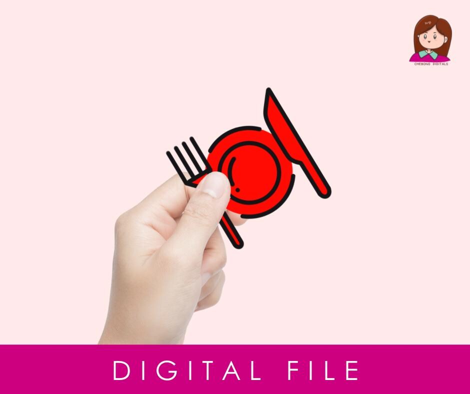 Hand-Drawn Restaurant icon Clipart PNG for Crafters and Gift Makers